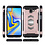 Ntech Ntech Geschikt voor Samsung Galaxy J6 Plus (2018) Luxe Armor Case Pashouder - Goud