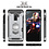 Ntech Ntech Geschikt voor Samsung Galaxy S9 Plus Luxe Armor Case met Pashouder - Zilver