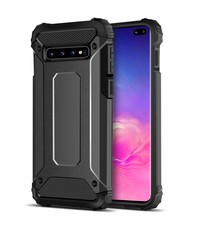 Ntech Ntech - Samsung Galaxy S10e Hybride Armor Hoesje - Zwart