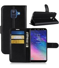  Book Case Hoesje Samsung Galaxy A6 (2018) - Zwart