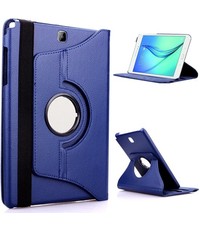 Merkloos Samsung Galaxy Tab S2 9.7 Inch hoesje 360 graden draaibare Case donker blauw