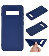 Ntech Ntech Samsung Galaxy S10 Blauw TPU backcover Hoesje