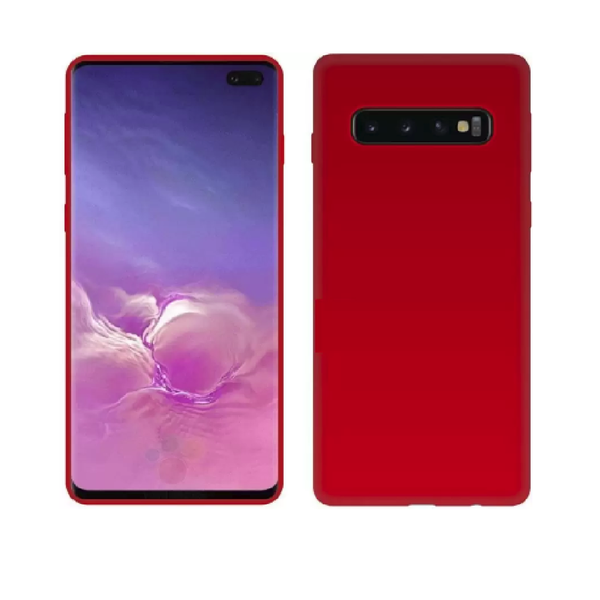 Ntech Ntech Hoesje Geschikt Voor Samsung Galaxy S10+ (Plus) Rood TPU Back Cover Hoesje