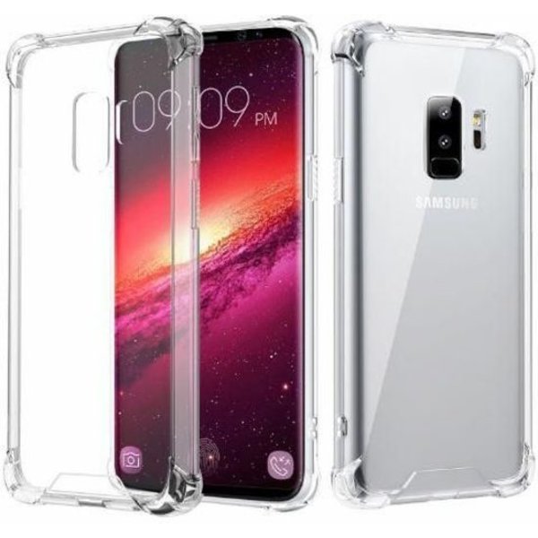 Merkloos Samsung Galaxy S9 Anti Burst- Anti Shock Back Cover – Crystal-clear TPU Bumper Silicone case met verstevigde randen