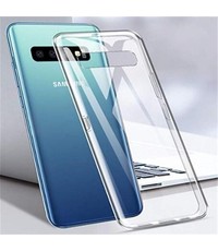 Merkloos Hoesje voor Samsung Galaxy S10 Plus (S10+), gel case, volledig doorzichtig
