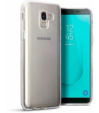 Merkloos Hoesje voor Samsung Galaxy J6 (2018), gel case, doorzichtig