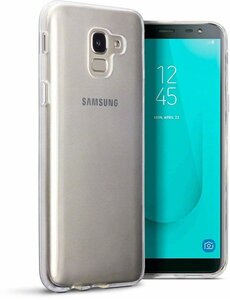 Merkloos Hoesje voor Samsung Galaxy J6 (2018), gel case, doorzichtig