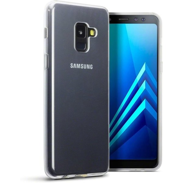 Merkloos Hoesje voor Samsung Galaxy A8 (2018), gel case, doorzichtig