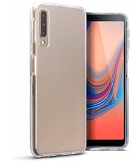 Merkloos Hoesje voor Samsung Galaxy A7 (2018), gel case, doorzichtig