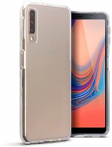 Merkloos Hoesje voor Samsung Galaxy A7 (2018), gel case, doorzichtig
