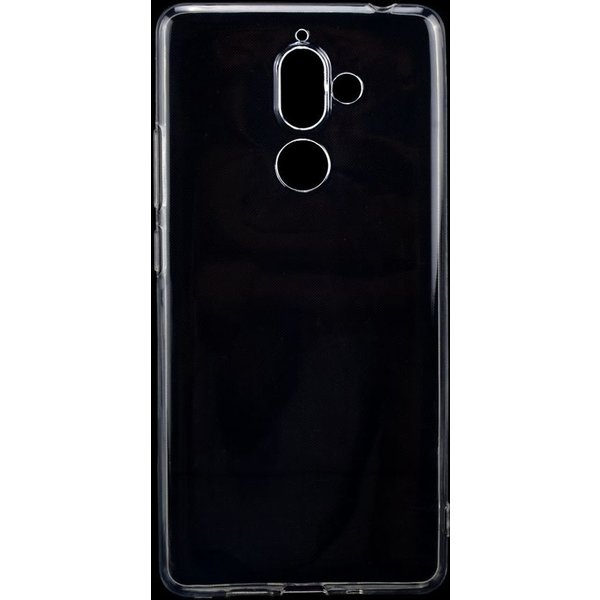 Merkloos Hoesje voor Nokia 7 Plus, gel case, doorzichtig