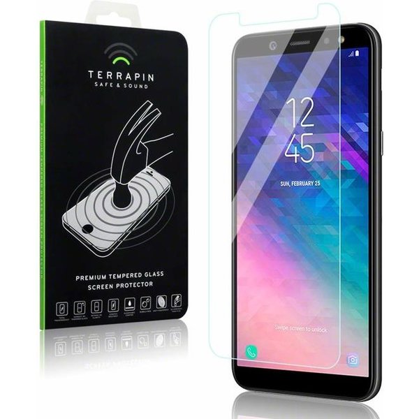 Merkloos Screenprotector voor Samsung Galaxy A6 (2018), tempered glass (glazen screenprotector)