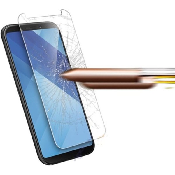 Merkloos Screenprotector voor Samsung Galaxy A8 (2018), tempered glass (glazen screenprotector)