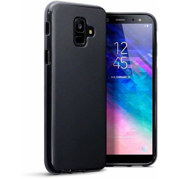 Neuken bloemblad spiraal Hoesje voor Samsung Galaxy A6 (2018), gel case, mat zwart - Phonecompleet.nl