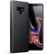Merkloos Hoesje voor Samsung Galaxy Note 9, gel case, mat zwart