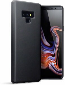 Merkloos Hoesje voor Samsung Galaxy Note 9, gel case, mat zwart