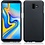Merkloos Hoesje voor Samsung Galaxy J6 Plus, gel case, mat zwart