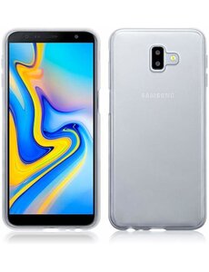 Merkloos Hoesje voor Samsung Galaxy J6 Plus, gel case, doorzichtig