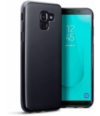 Merkloos Hoesje voor Samsung Galaxy J6 (2018), gel case, zwart