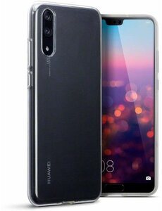 Merkloos Hoesje voor Huawei P20, gel case, doorzichtig