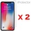 Merkloos Iphone X Glazen Screenprotector 2-Pack (2.5D  0.26mm)