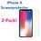 Merkloos Iphone X Glazen Screenprotector 2-Pack (2.5D  0.26mm)