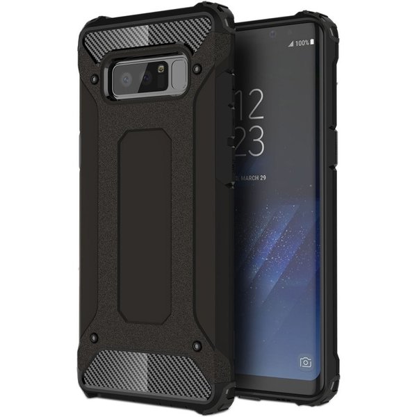 Merkloos For Samsung Galaxy Note 8 Magic Armor TPU + PC combinatie hoesje (zwart)