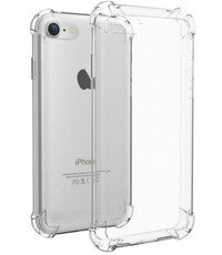 Merkloos iPhone 8 Plus Anti shock hoesje + Glazen Screenprotector - Schokbestendig - combo