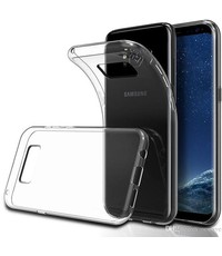 Merkloos Samsung Galaxy J3 2017 Anti shock hoesje + Glazen Screenprotector - Schokbestendig - combo