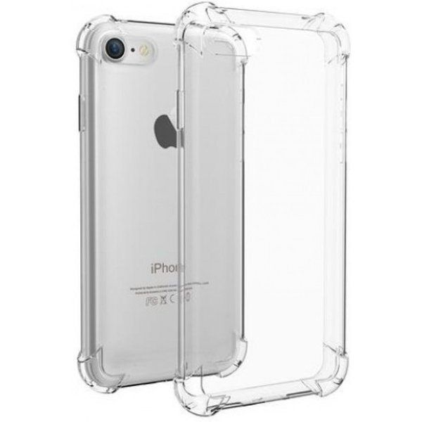 Merkloos iPhone 6 / iPhone 6S Anti shock hoesje + Glazen Screenprotector - Schokbestendig - combo