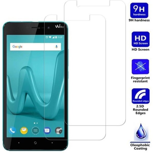 Merkloos 2 Stuk - Wiko Lenny 4 Glazen Screenprotector Tempered Glass  (0.3mm)