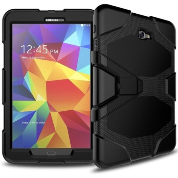 Heavy Duty Case Samsung Galaxy Tab A 10.1 (2016) - Zwart