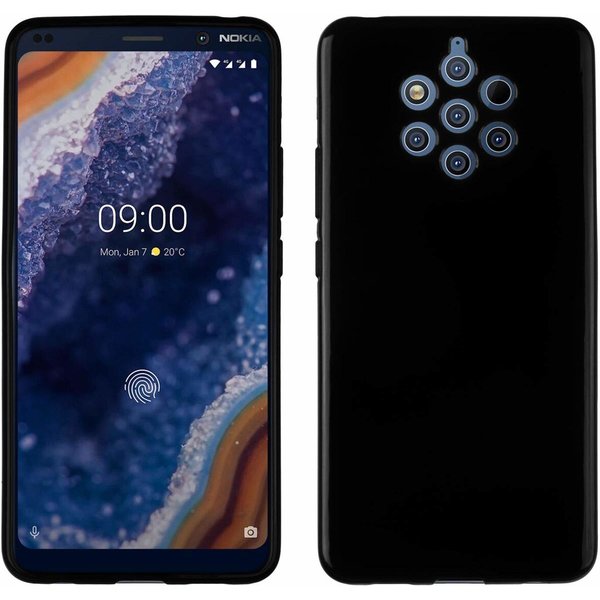 Ntech Ntech Hoesje geschikt voor Nokia 9 PureView Hoesje Silicone Hoesje Flexible & Scratch Resistent TPU Case - Zwart