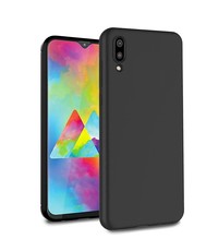 Ntech Ntech Samsung Galaxy M10 Hoesje Silicone Hoesje Flexibel & Scratch Resistent TPU Case - Zwart