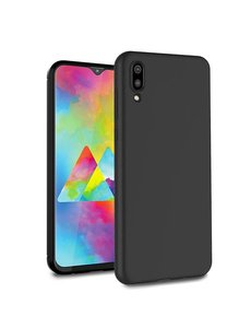Ntech Ntech Samsung Galaxy M10 Hoesje Silicone Hoesje Flexibel & Scratch Resistent TPU Case - Zwart
