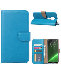 Ntech Ntech Portemonnee hoesje voor Motorola Moto G7 Plus - Blauw