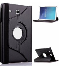  Ntech - Zwart Samsung Galaxy Tab E 9,6 inch Tablet Case hoesje met 360° draaistand cover hoes