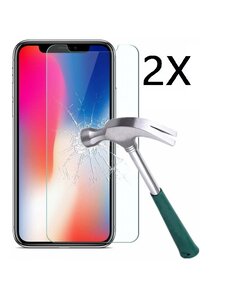 Ntech Ntech 2 Stuks Screenprotector Tempered Glass Glazen - Apple iPhone X/Xs