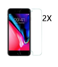 Ntech Ntech 2 Stuks Screenprotector Tempered Glass Glazen - Apple iPhone 8+/7+