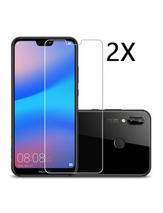 Ntech Ntech 2 Stuks Screenprotector Tempered Glass Glazen - Huawei P20 Lite
