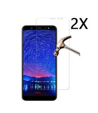 Ntech Ntech 2 Stuks Screenprotector Tempered Glass Glazen - Samsung Galaxy A6+ (Plus)