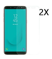 Ntech Ntech 2 Stuks Screenprotector Tempered Glass Glazen - Samsung Galaxy J6 (2018)