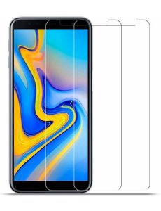 Ntech Ntech 2 Stuks Screenprotector Tempered Glass Glazen - Samsung Galaxy J6+ (Plus) 2018
