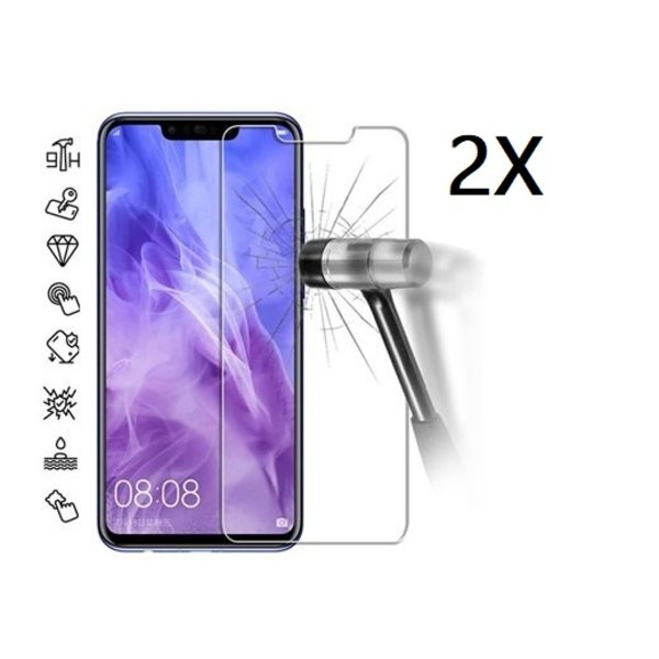 Ntech Ntech 2 Stuks Screenprotector Tempered Glass Glazen - Geschikt voor Huawei P Smart+ (Plus)