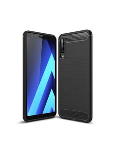 Ntech Ntech Soft Brushed Hoesje voor Samsung Galaxy A7 2018 - Matt Zwart