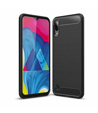 Ntech Ntech Soft Brushed Hoesje voor Samsung Galaxy A10/M10 - Matt Zwart