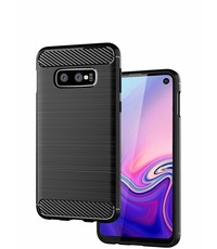 Ntech Ntech Soft Brushed Hoesje voor Samsung Galaxy S10e - Matt Zwart