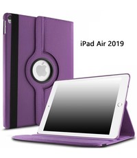 Ntech Ntech Apple iPad Air (2019) 10.5 Draaibare Hoes - Paars