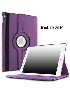 Ntech Ntech Apple iPad Air (2019) 10.5 Draaibare Hoes - Paars