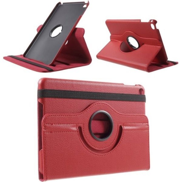 Ntech Ntech Hoes geschikt voor Apple iPad iPad Mini 2019 Draaibaar Hoesje 360 - Rood